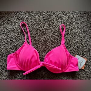 Shade and Shore Tie-front Underwire Bikini Top 36B